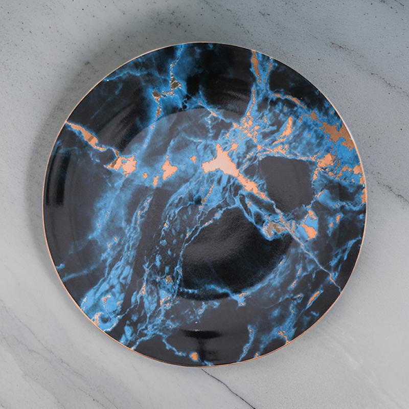 dinnerware marble set plates