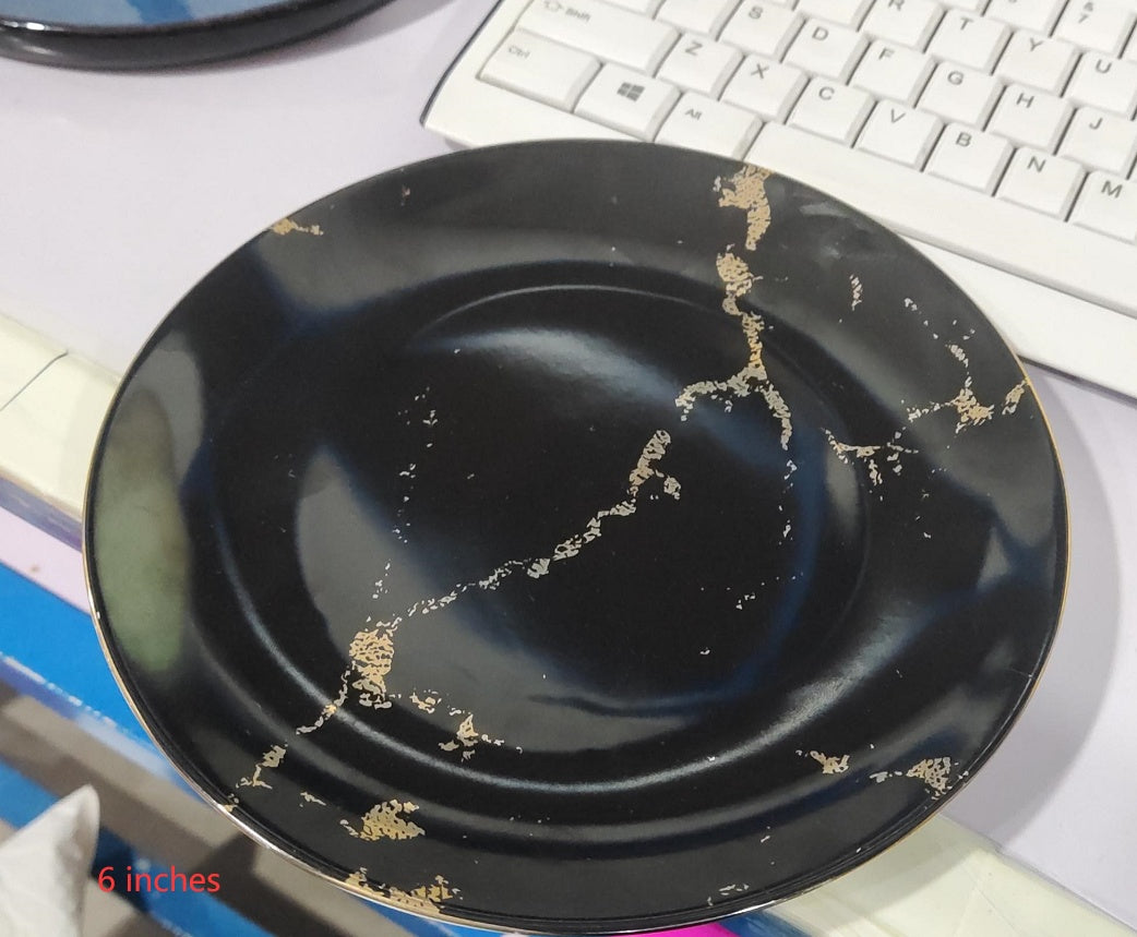 dinnerware marble set plates