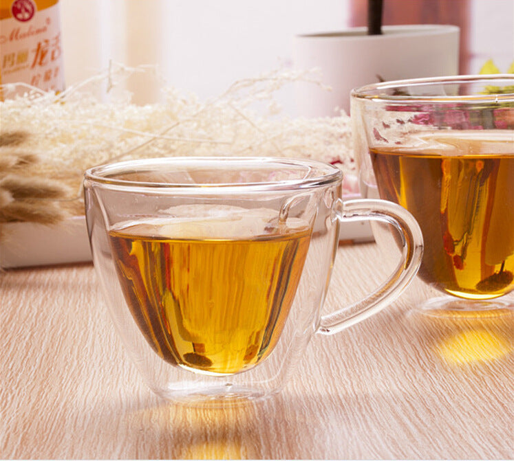 heart-shaped mug glass breakfast