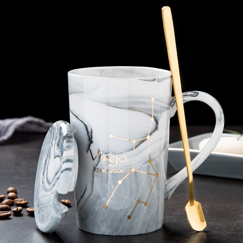 Zodiac Sign Coffee Mug Marble