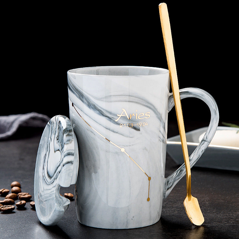 Zodiac Sign Coffee Mug Marble