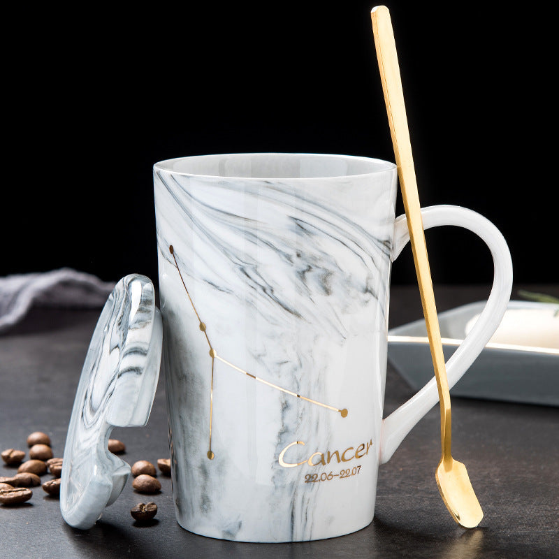 Zodiac Sign Coffee Mug Marble