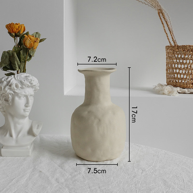 Minimal Ceramic Beige Vases