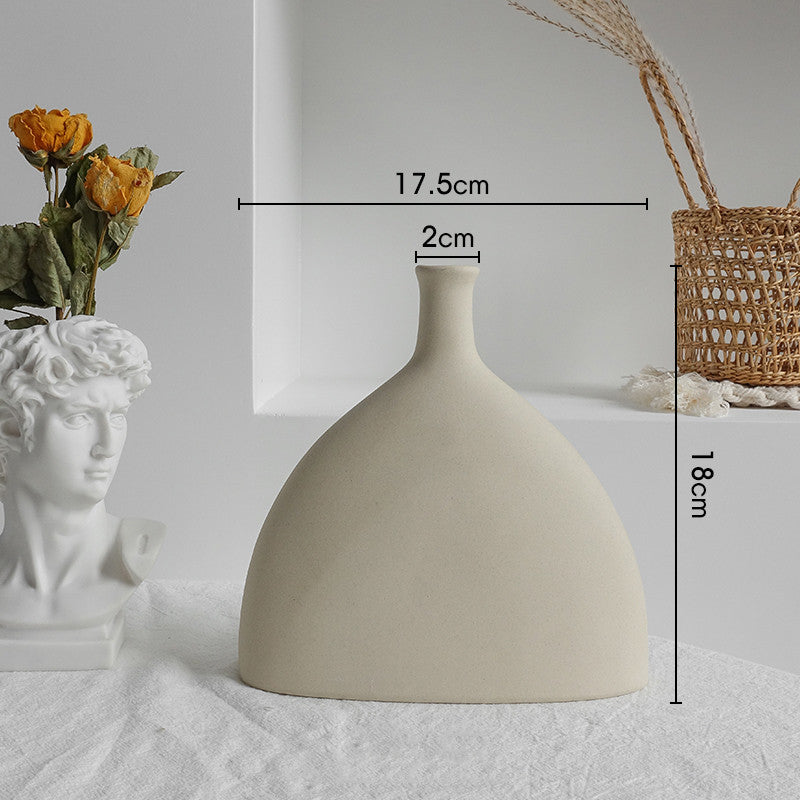 Minimal Ceramic Beige Vases