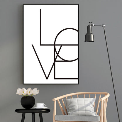 Amore & Love Wall Art Frameless Canvas