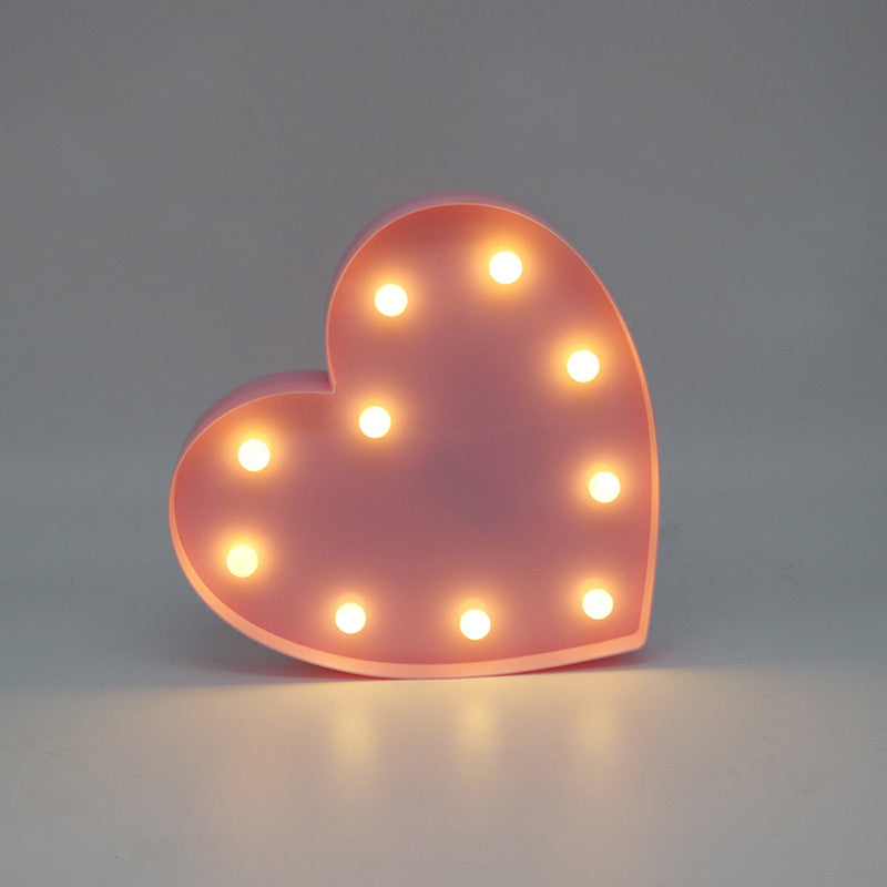 3D Heart-Shaped Night Lamp