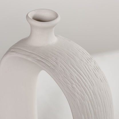 Minimal White Ceramic Vase