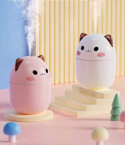 Cute Pet Humidifier For Desktop White Pink