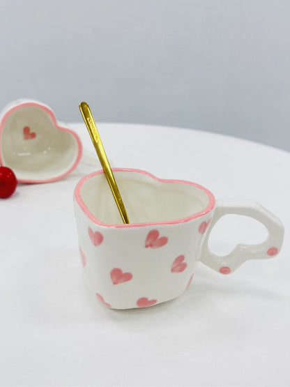 hearts mug love ceramic mug