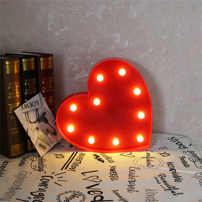 3D Heart-Shaped Night Lamp 