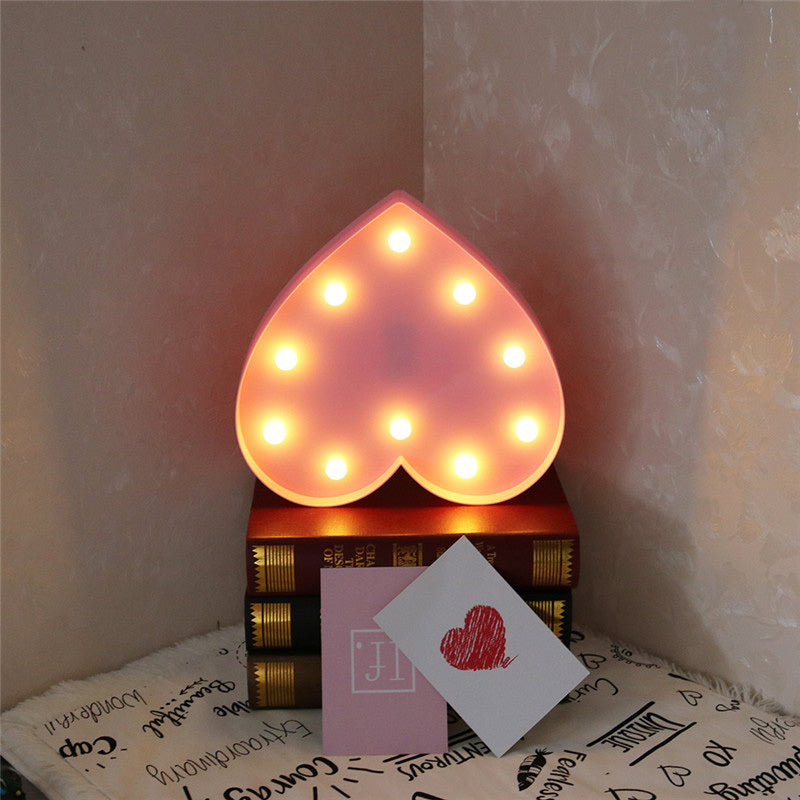 3D Heart-Shaped Night Lamp  2