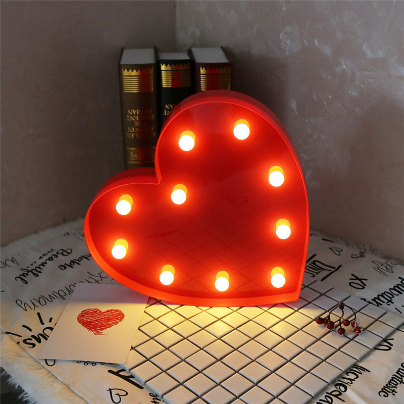 3D Heart-Shaped Night Lamp  3