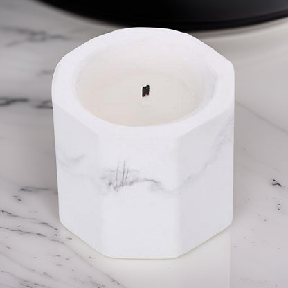 Marble Candle Aromatherapy White