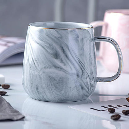 Marble Breakfast Mug Grey