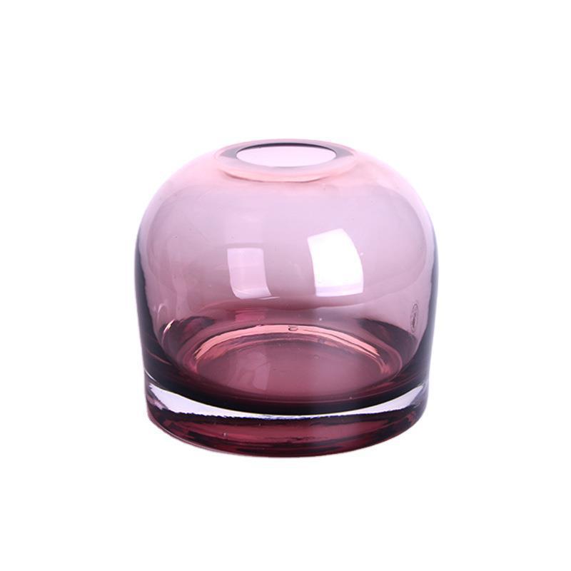 glass vase minimal living room transparent purple