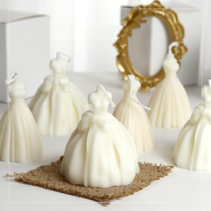 handmade wedding dress princess candle white