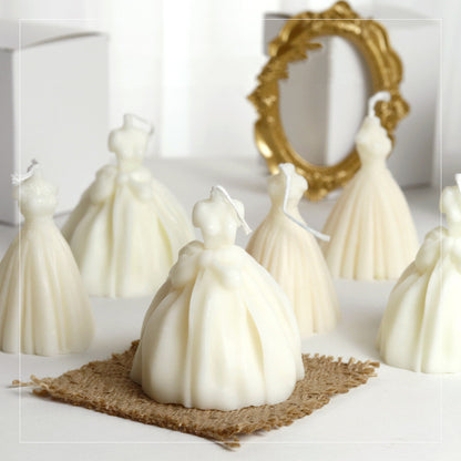 handmade wedding dress princess candle white