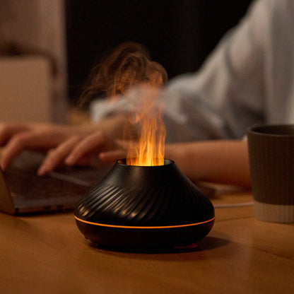 3D Volcano Lava Diffuser Black