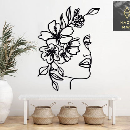 Beauty and Flowers Wall-Mounted Art  4