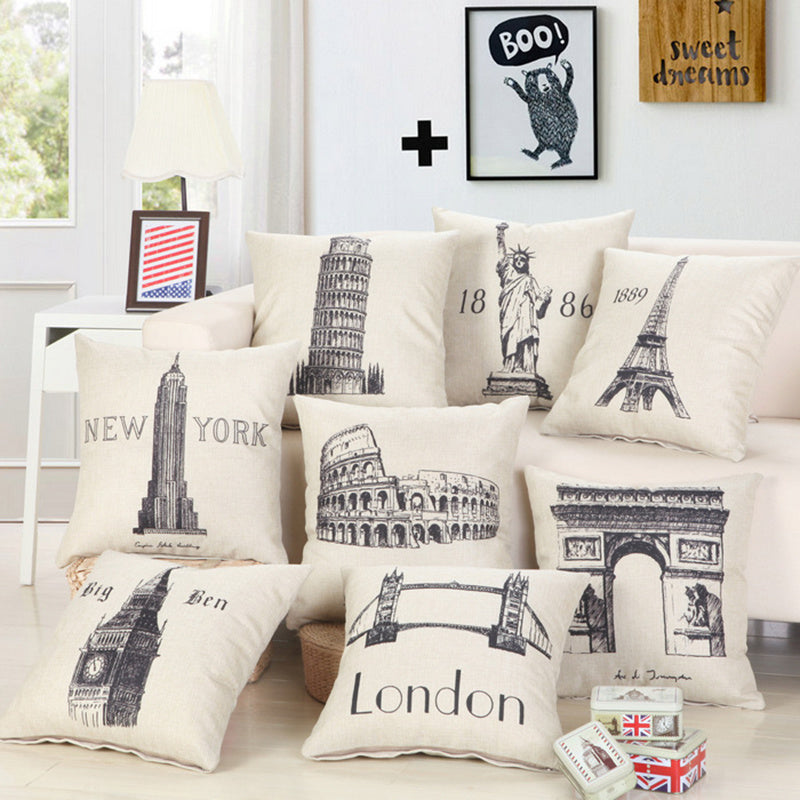 Big Cities Cotton Pillowcases 