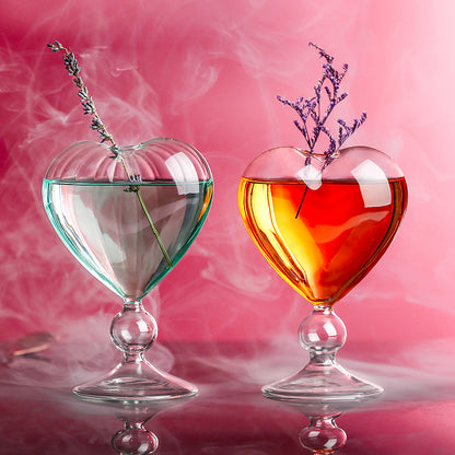 Heart-Shaped Luxury Cocktail Glass 