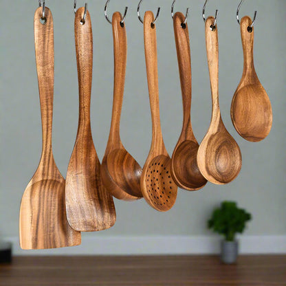 Natural Wood Kitchen Utensils 3