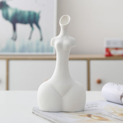 Body Ceramic Vases White