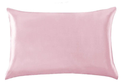 Pillowcase silk and satin pink