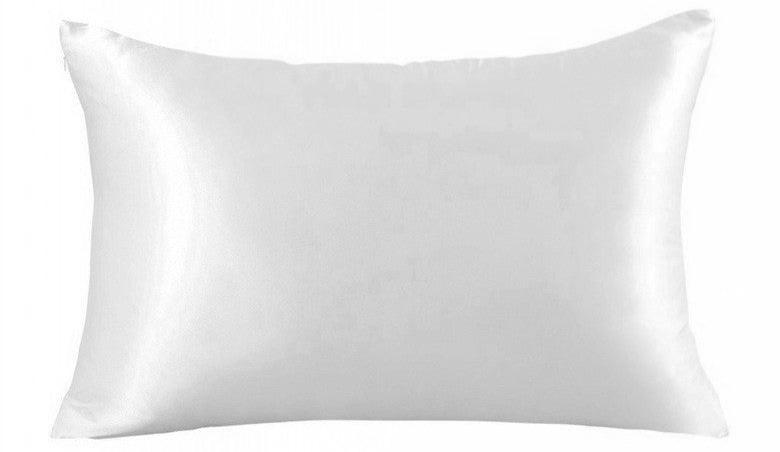 Pillowcase silk and satin white 2