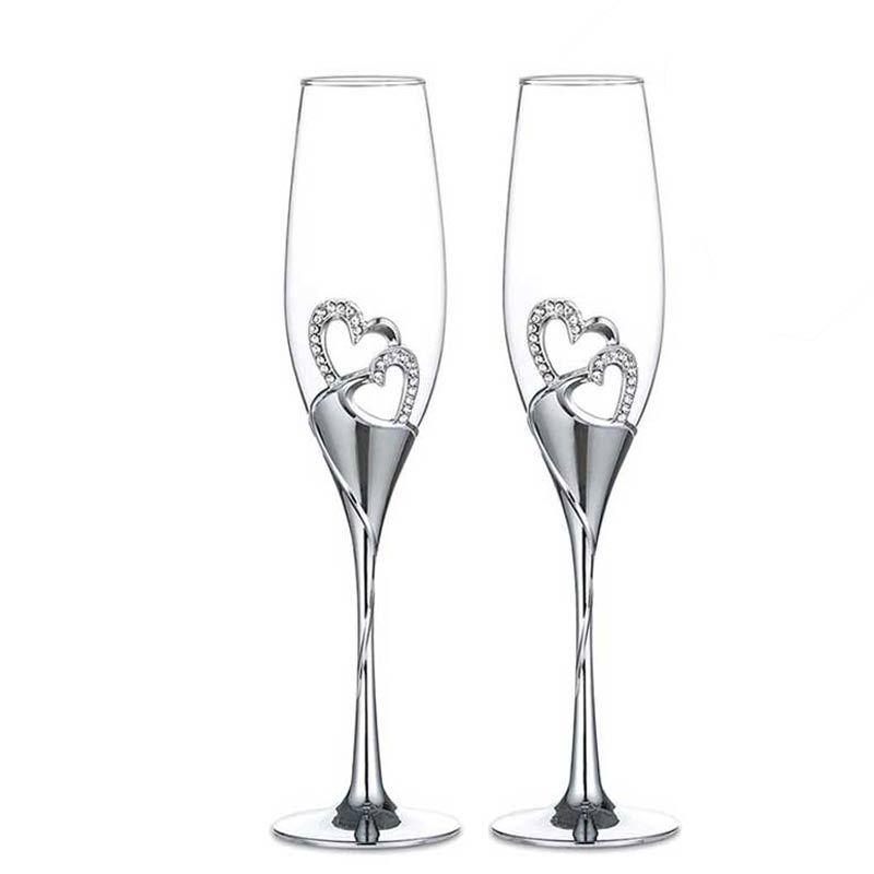 Set of 2 Heart-Shaped Champagne Glass  6