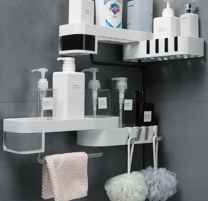 bathroom organizer shelf set