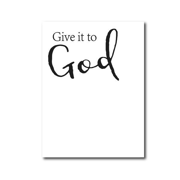 "Give it to God" Wall Art Frameless Canvas