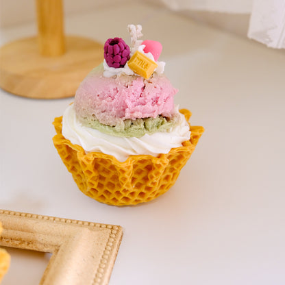 cupcake candle aromatherapy decor