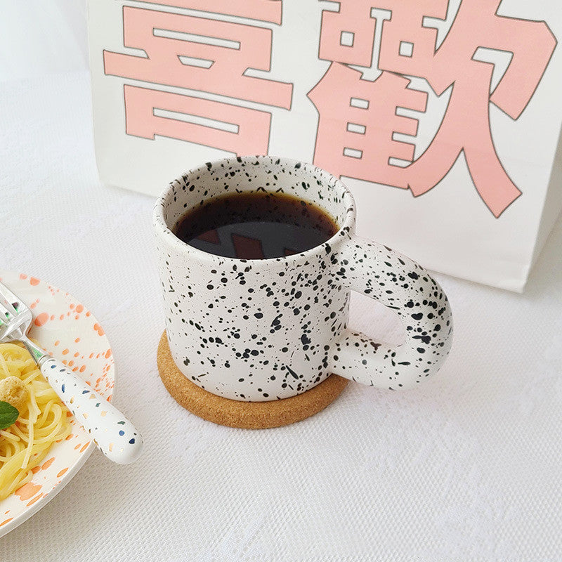 polka dot ceramic mug 3