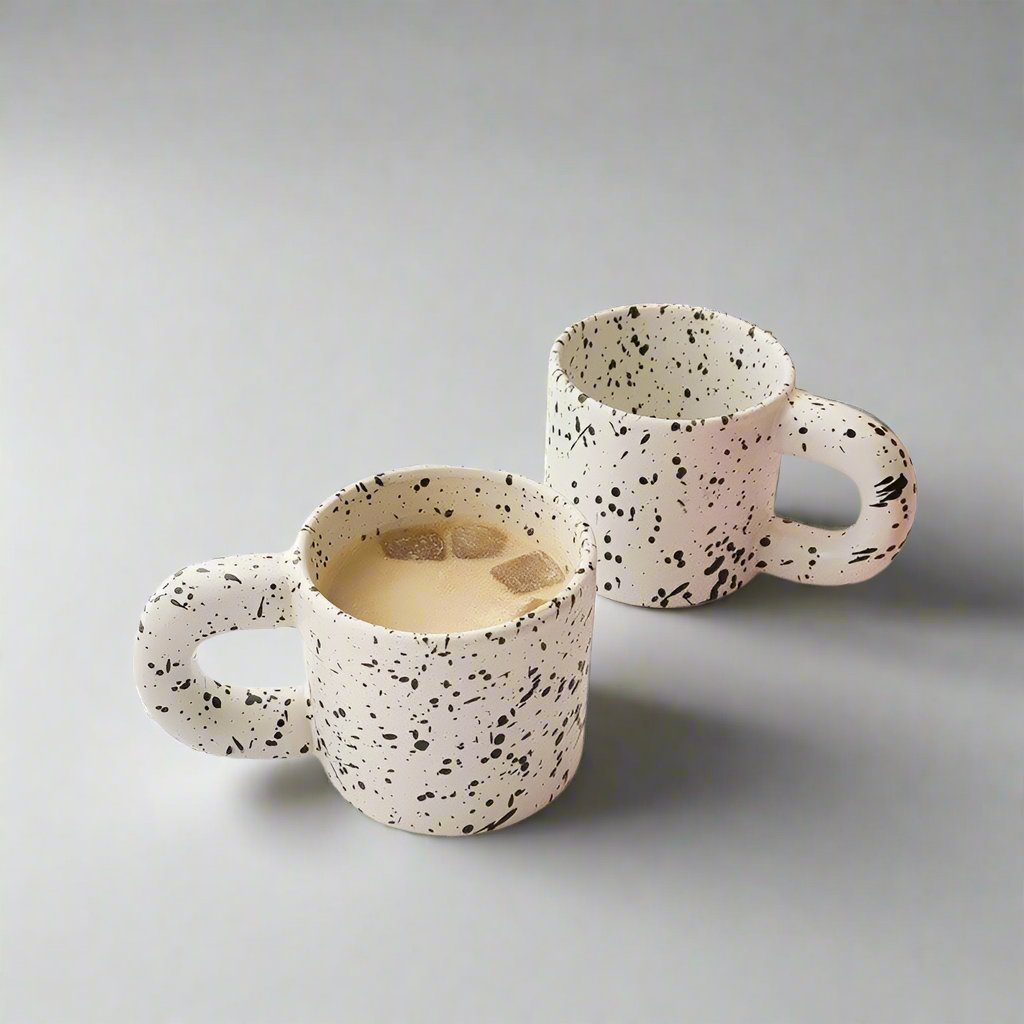 polka dot ceramic mug 5