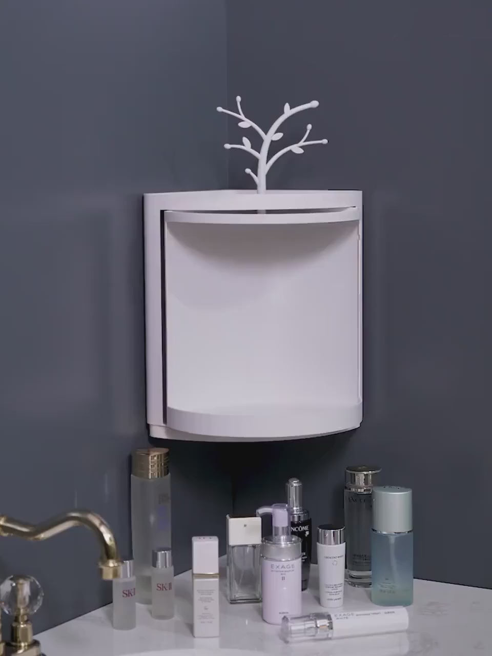 rotating make up organizer